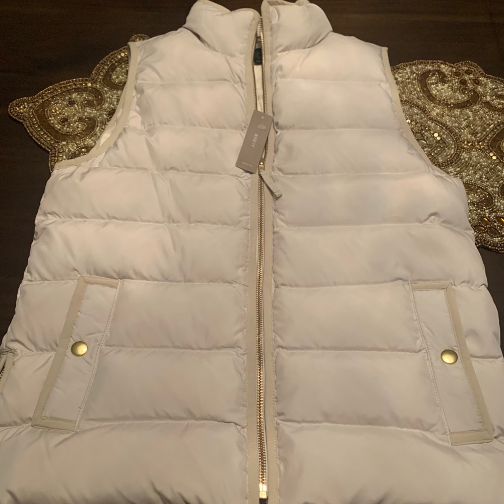Cream J. Crew Vest